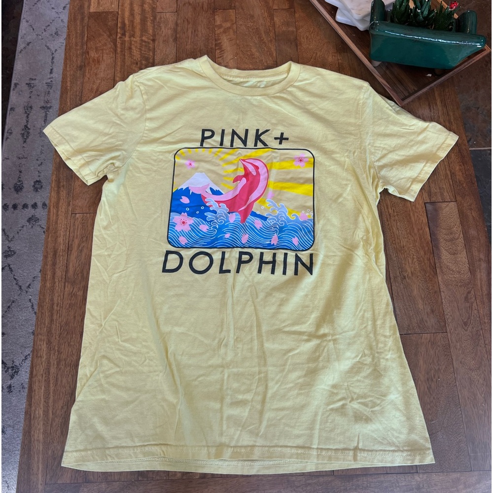 RARE Pink Dolphin T-Shirt size medium